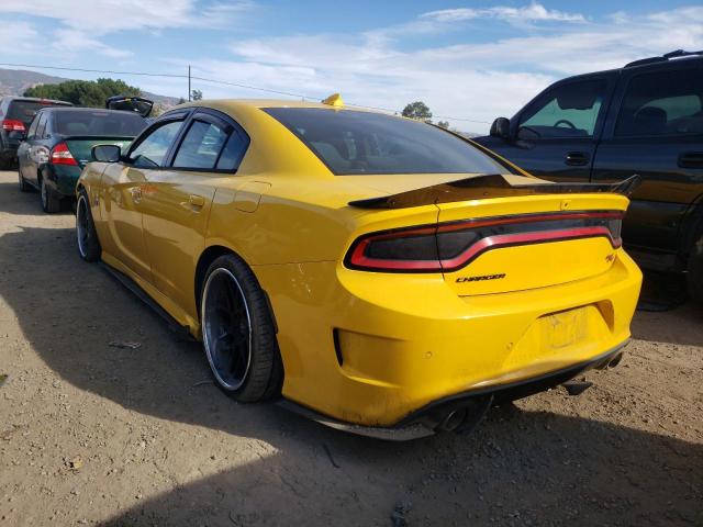 2C3CDXGJ6HH590015 - 2017 DODGE CHARGER R/ YELLOW photo 3