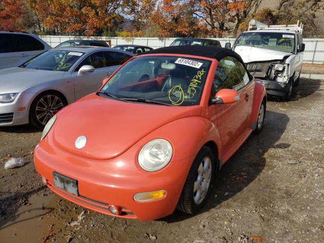 3VWCK21Y93M331309 - 2003 VOLKSWAGEN NEW BEETLE 橙色 照片 2