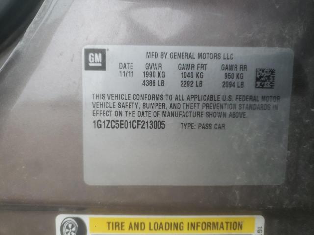 1G1ZC5E01CF213005 - 2012 CHEVROLET MALIBU 1LT 灰色 照片 10