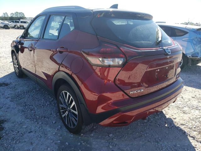 3N1CP5CVXML555028 - 2021 NISSAN KICKS SV BURGUNDY photo 3