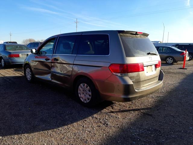 5FNRL38258B075666 - 2008 HONDA ODYSSEY LX GOLD photo 3