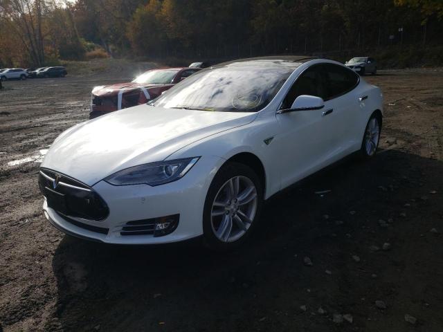 5YJSA1H16EFP37978 - 2014 TESLA MODEL S Սպիտակ լուսանկար 2