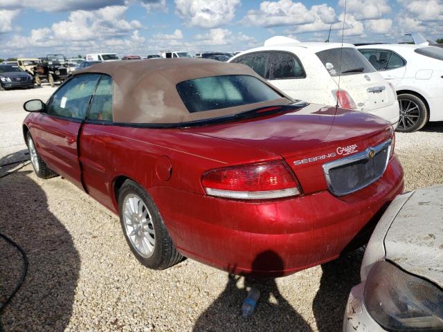 1C3EL55R04N265063 - 2004 CHRYSLER SEBRING LX RED photo 3