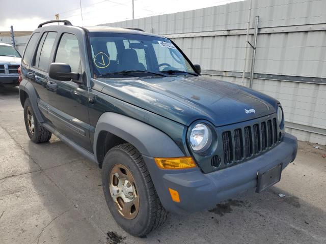 1J4GL48K16W184397 - 2006 JEEP LIBERTY SP GREEN photo 1