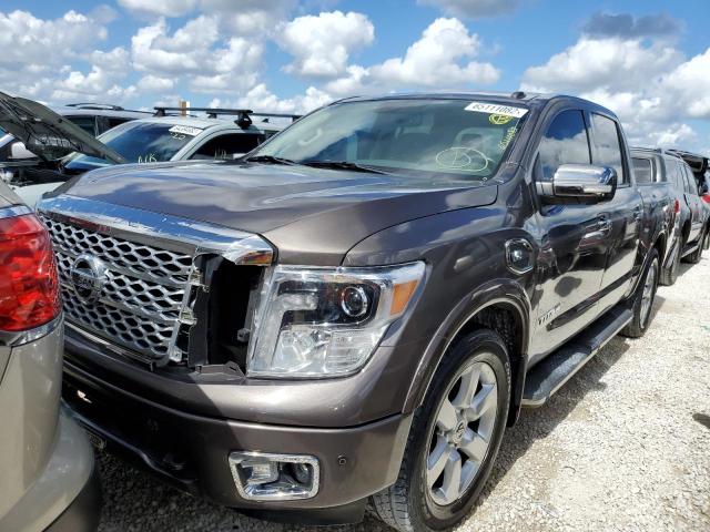 1N6AA1E63HN519186 - 2017 NISSAN TITAN SV CHARCOAL photo 2