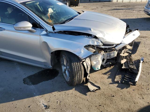 3FA6P0CD2KR118337 - 2019 FORD FUSION SEL SILVER photo 9