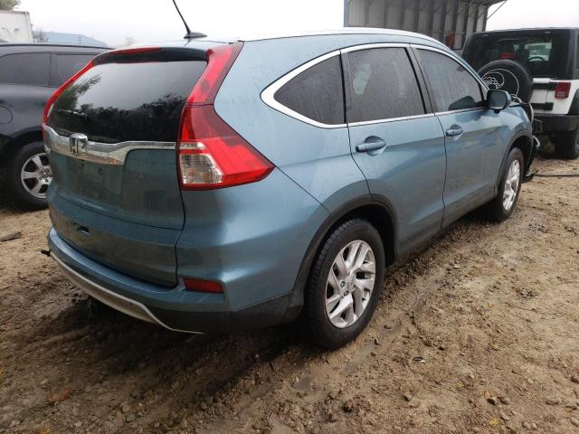 2HKRM3H76FH535361 - 2015 HONDA CR-V EXL BLUE photo 4