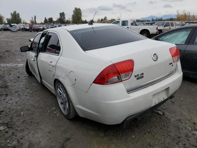 3MEHM0JG1AR660583 - 2010 MERCURY MILAN PREM WHITE photo 3