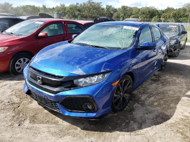 SHHFK7H49JU207038 - 2018 HONDA CIVIC SPOR BLUE photo 2