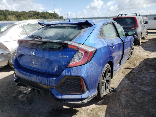 SHHFK7H49JU207038 - 2018 HONDA CIVIC SPOR BLUE photo 4