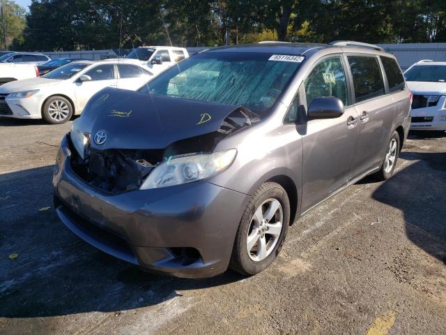 5TDKK3DCXES479699 - 2014 TOYOTA SIENNA LE GRAY photo 2