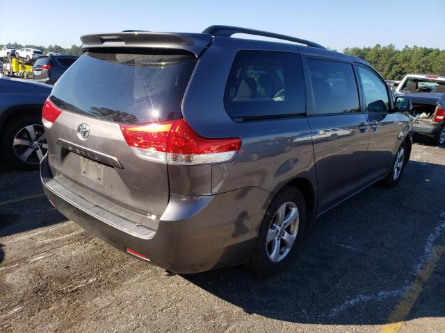 5TDKK3DCXES479699 - 2014 TOYOTA SIENNA LE GRAY photo 4