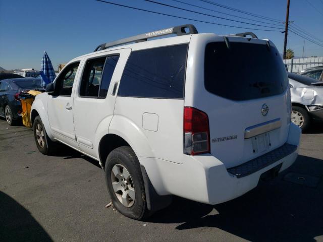 5N1AR18U67C619293 - 2007 NISSAN PATHFINDER WHITE photo 3