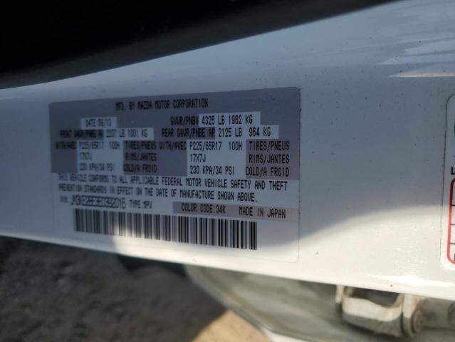 JM3KE2BE3E0392016 - 2014 MAZDA CX-5 SPORT WHITE photo 10