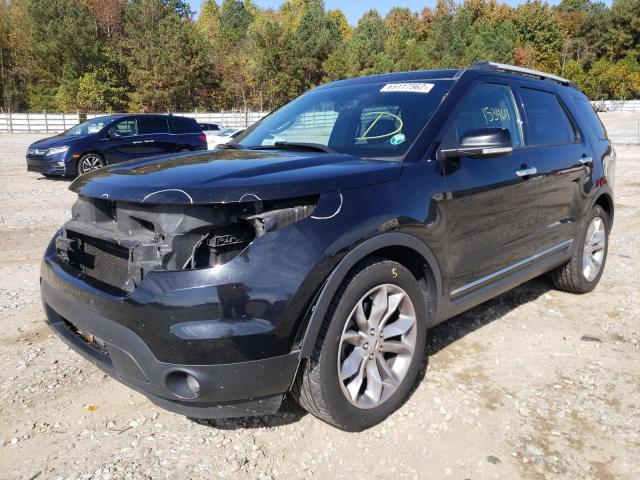 1FM5K7D88DGB24406 - 2013 FORD EXPLORER X BLACK photo 2