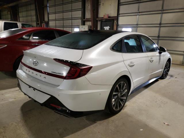 5NPEH4J24LH049134 - 2020 HYUNDAI SONATA LIM WHITE photo 4