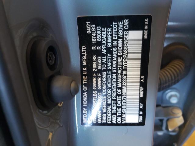 SHHFK7H48MU223719 - 2021 HONDA CIVIC SPOR GRAY photo 12