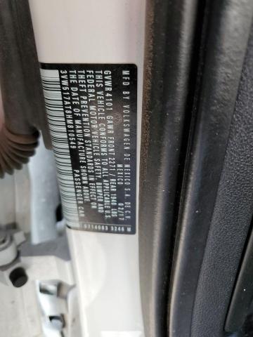 3VW517AT8HM810549 - 2017 VOLKSWAGEN BEETLE S/S 白色 照片 10