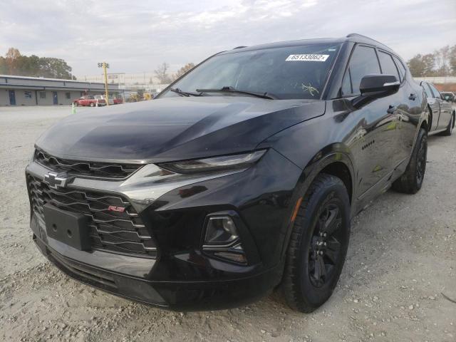 3GNKBERS9KS693092 - 2019 CHEVROLET BLAZER RS BLACK photo 2