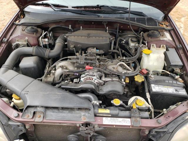 4S3BE6860Y7200692 - 2000 SUBARU LEGACY OUT BURGUNDY photo 7