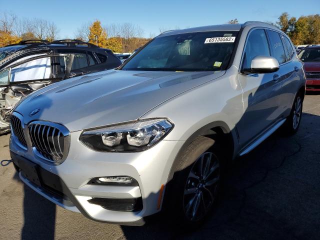 5UXTR9C50KLD93368 - 2019 BMW X3 XDRIVE3 SILVER photo 2