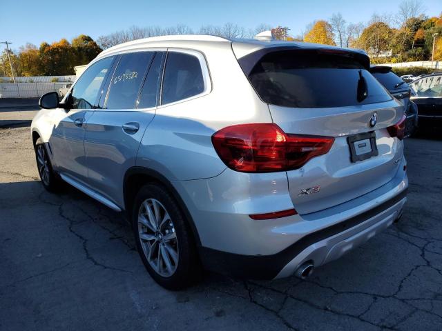 5UXTR9C50KLD93368 - 2019 BMW X3 XDRIVE3 SILVER photo 3