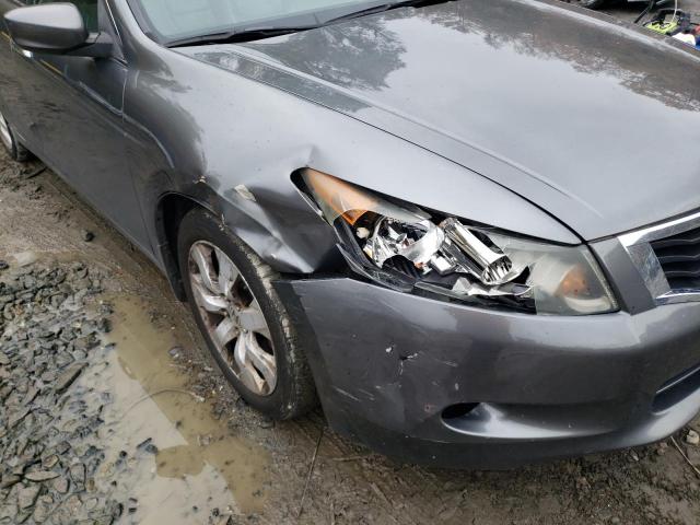 1HGCP36889A022344 - 2009 HONDA ACCORD EXL GRAY photo 9