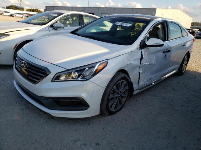 5NPE34AF1GH351584 - 2016 HYUNDAI SONATA SPO WHITE photo 2