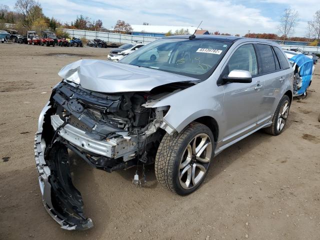 2FMDK3AK3BBB64997 - 2011 FORD EDGE SPORT SILVER photo 2