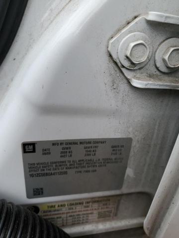 1G1ZC5EB0A4112595 - 2010 CHEVROLET MALIBU 1LT 白色 照片 10