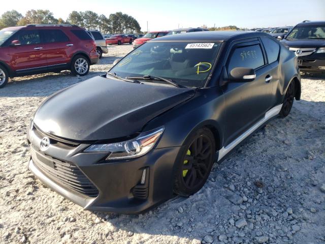 JTKJF5C72FJ010968 - 2015 TOYOTA SCION TC BLACK photo 2