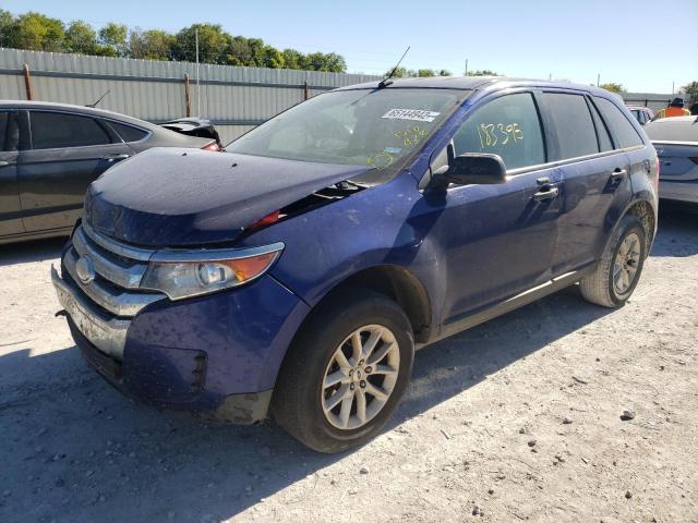 2FMDK3GC6DBB10922 - 2013 FORD EDGE SE BLUE photo 2