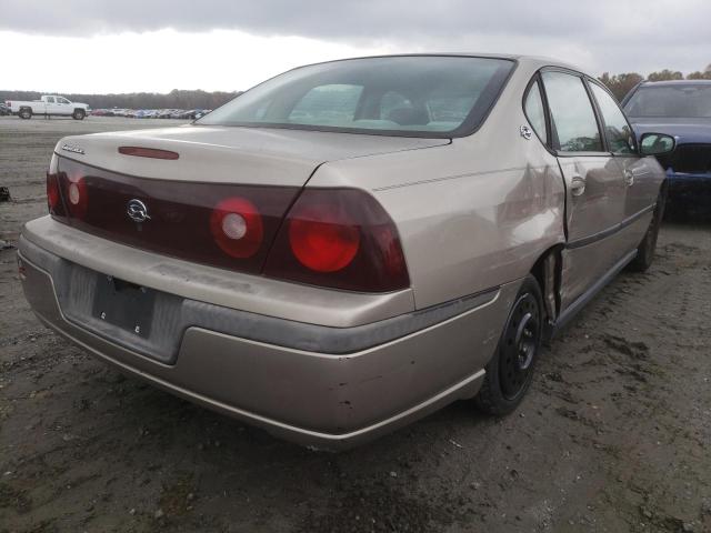 2G1WF55E719319082 - 2001 CHEVROLET IMPALA TAN photo 4