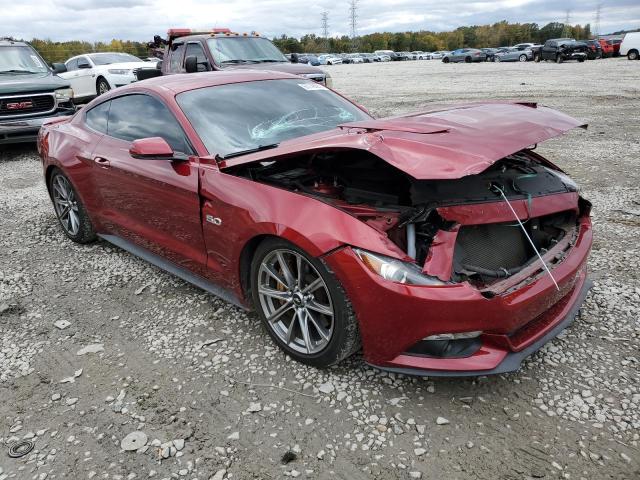 1FA6P8CF5F5308822 - 2015 FORD MUSTANG GT BURGUNDY photo 1