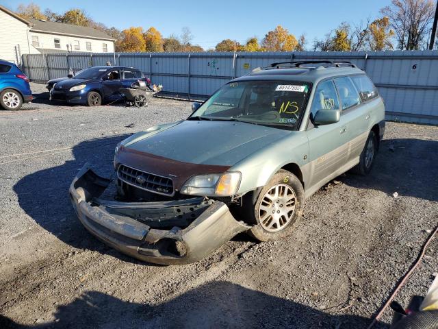 4S3BH806037624624 - 2003 SUBARU LEGACY OUT GREEN photo 2