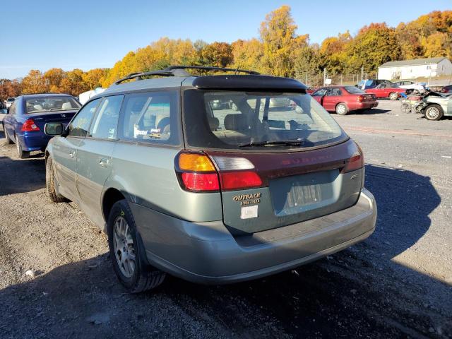 4S3BH806037624624 - 2003 SUBARU LEGACY OUT GREEN photo 3