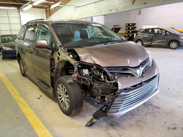 5TDYZ3DCXLS073358 - 2020 TOYOTA SIENNA XLE BROWN photo 1