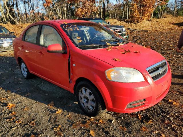 KL1TD56657B130033 - 2007 CHEVROLET AVEO BASE RED photo 1