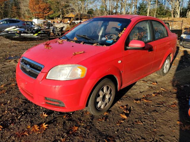 KL1TD56657B130033 - 2007 CHEVROLET AVEO BASE RED photo 2