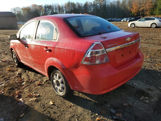 KL1TD56657B130033 - 2007 CHEVROLET AVEO BASE RED photo 3