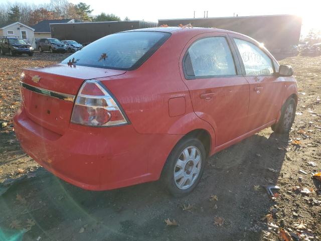 KL1TD56657B130033 - 2007 CHEVROLET AVEO BASE RED photo 4