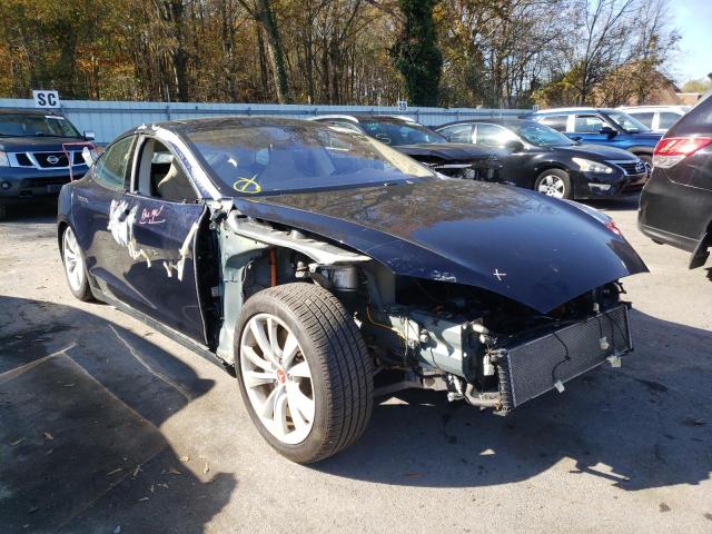 5YJSA1H15EFP51421 - 2014 TESLA MODEL S Mavi foto 1