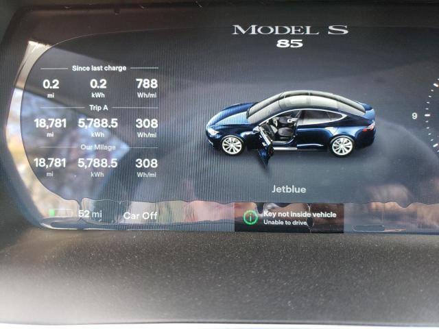 5YJSA1H15EFP51421 - 2014 TESLA MODEL S Mavi foto 8