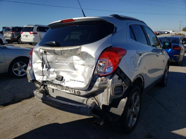 KL4CJBSBXDB162579 - 2013 BUICK ENCORE CON SILVER photo 4