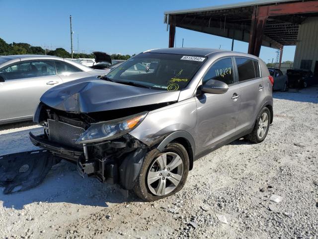 KNDPB3A29D7357197 - 2013 KIA SPORTAGE B SILVER photo 2