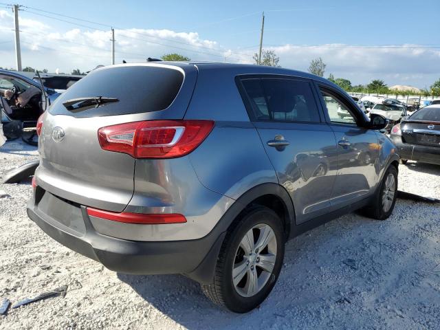 KNDPB3A29D7357197 - 2013 KIA SPORTAGE B SILVER photo 4