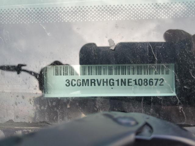 3C6MRVHG1NE108672 - 2022 RAM PROMASTER 白色 照片 10