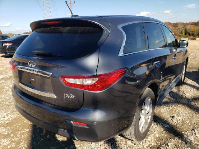 5N1AL0MN5DC328578 - 2013 INFINITI JX35 GRAY photo 4