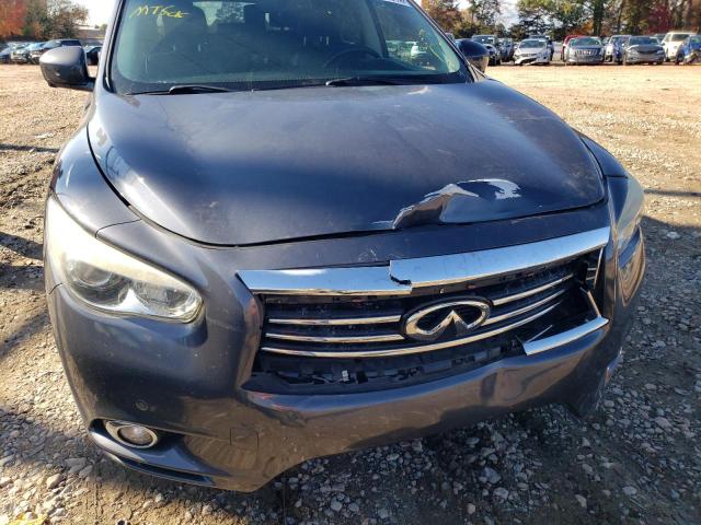 5N1AL0MN5DC328578 - 2013 INFINITI JX35 GRAY photo 9