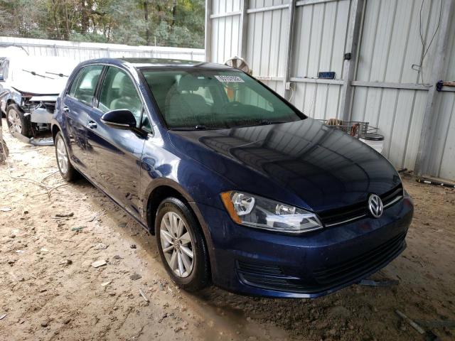 3VW217AU9FM036174 - 2015 VOLKSWAGEN GOLF BLUE photo 1